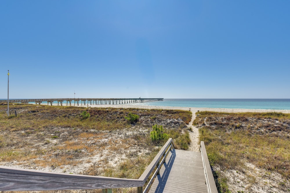 Walk to Pier: Modern PCB Getaway w/ Private Pool!