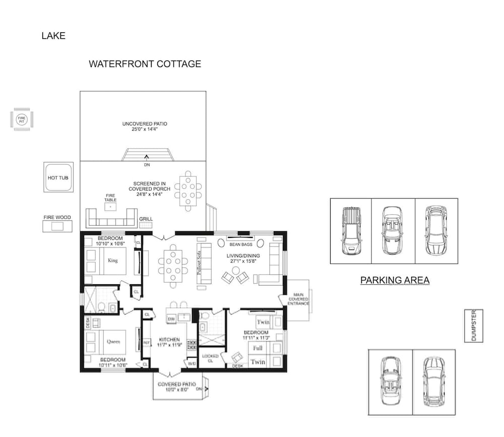 2 Lake Cabins Pool+hottub Game Room 23acs