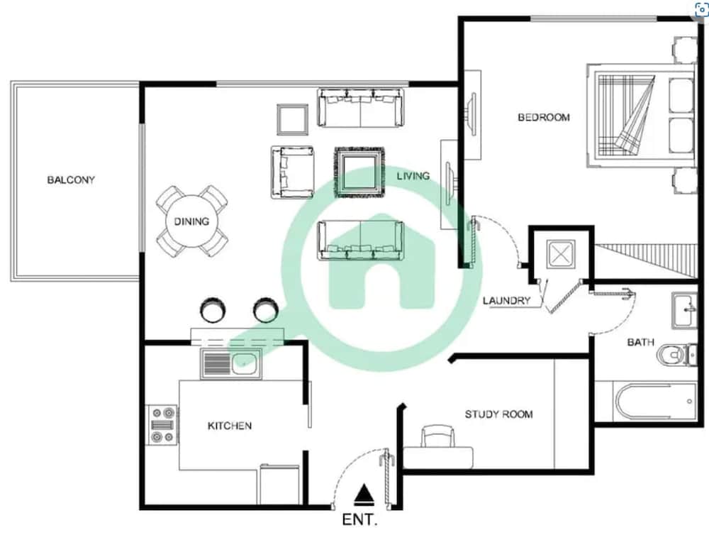 1 Bedroom and Situated Near Burj Khalifa and Dubai Mall