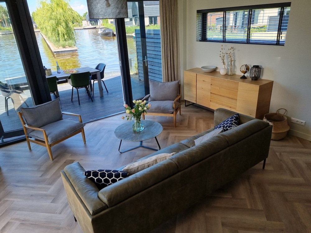 Water Villa in Balk With Private Jetty
