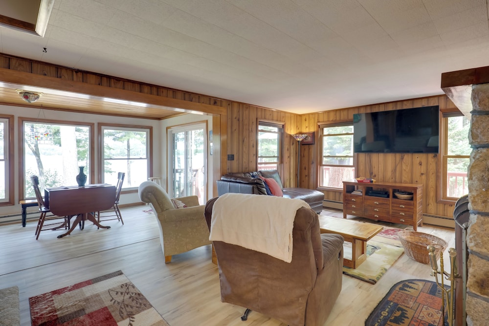 Dock & Views: Lakefront Family Home in Conover!