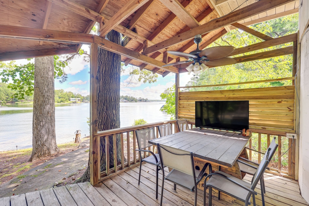 Dock + Stunning Views: Forested Lake Martin Cabin!