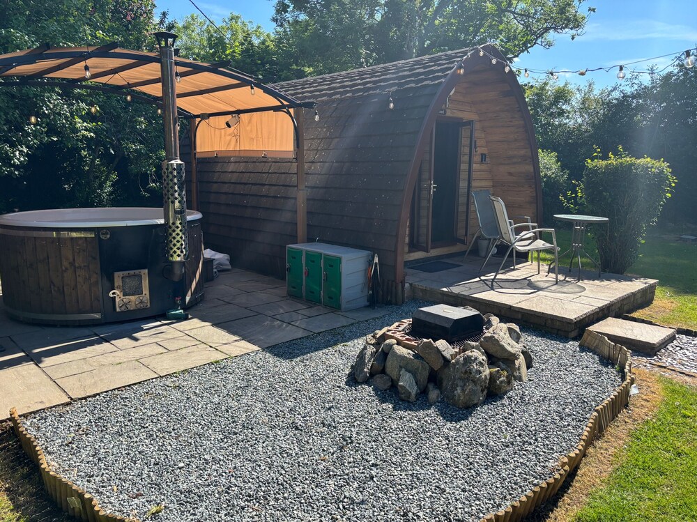 Dog Friendly Cozy Bell Tent With Log Burner