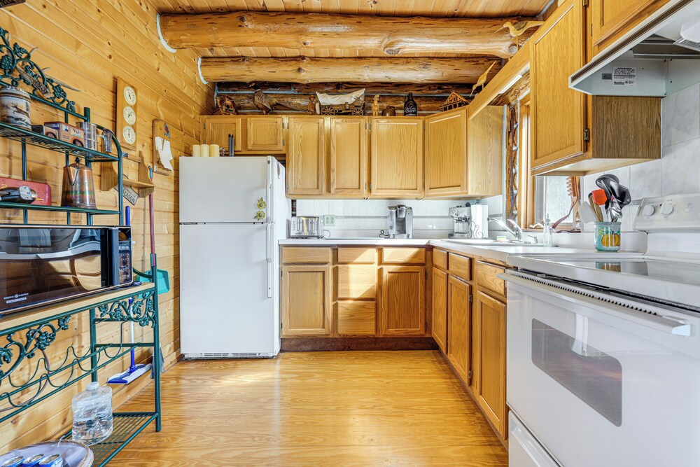 Log Cabin w/ Pond & Trail Access in Almond!