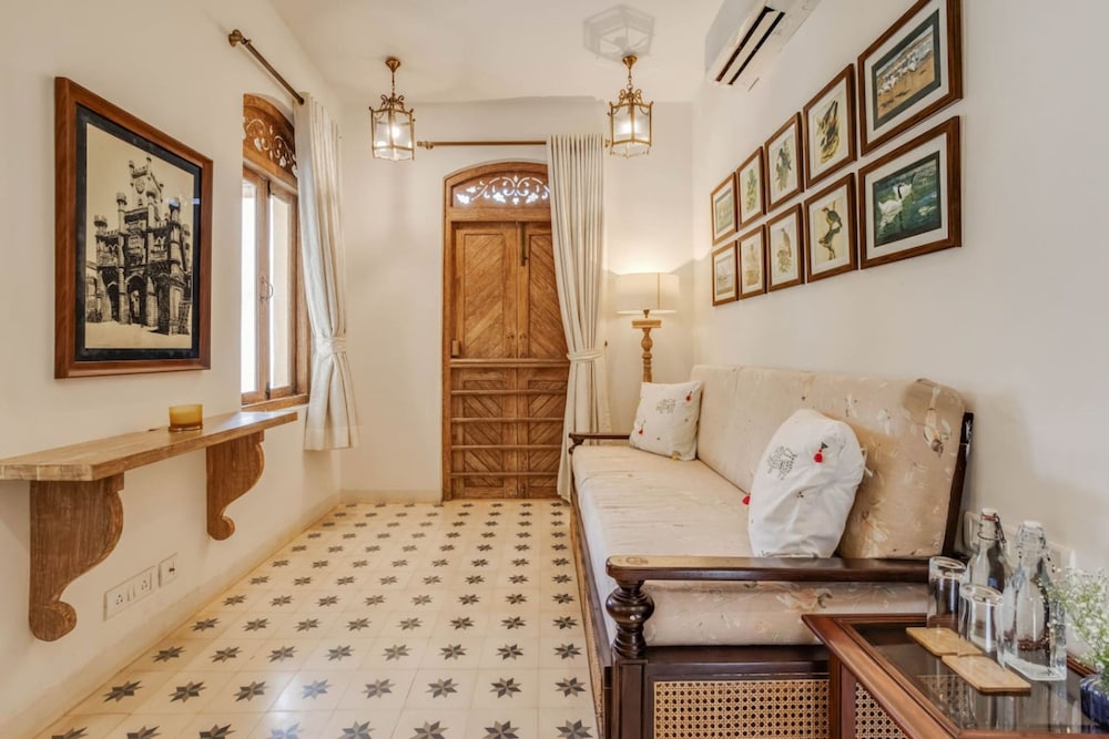 4bhk Villa in Siolim Pool Lush Forest View