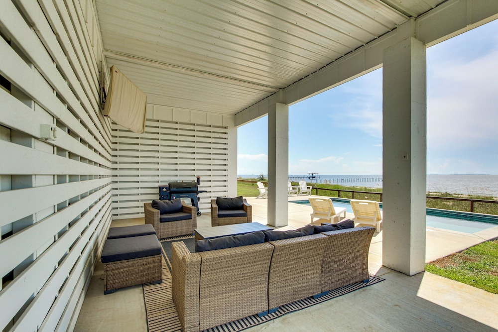 Luxury Beachfront Living! Epic Ocean Springs Home