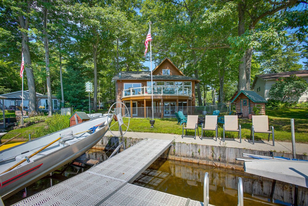 Cadillac Vacations - Lakefront Cadillac Retreat w/ Sauna  Boating! - Property Image 1
