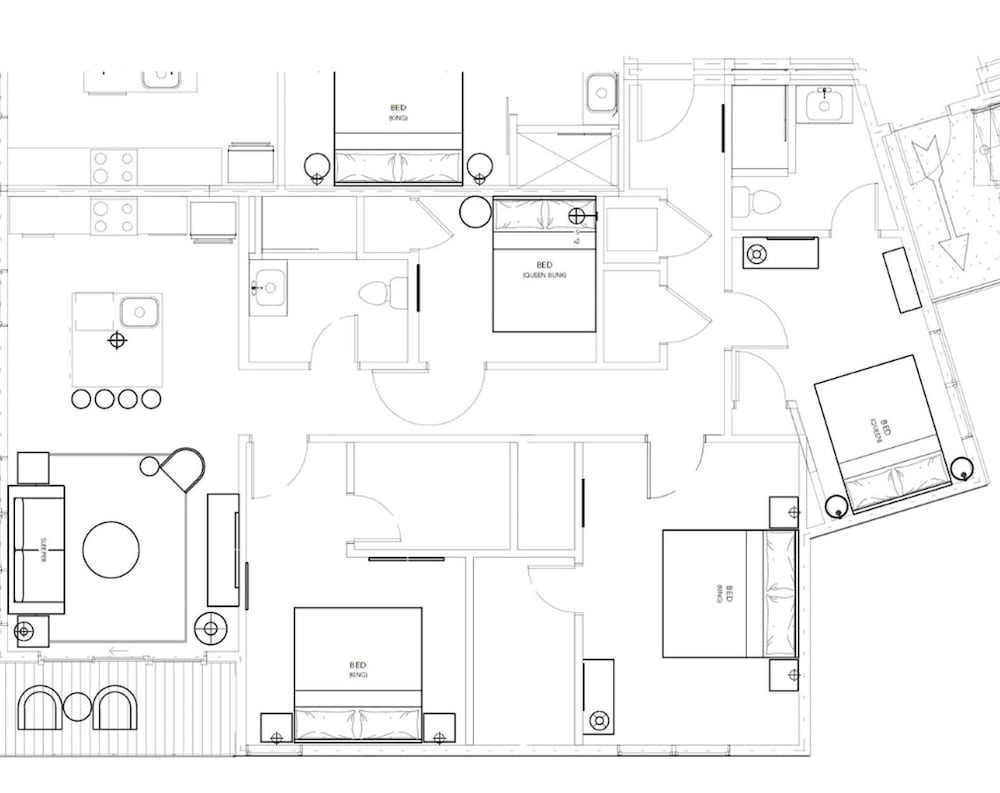 The Carter 505 by Avantstay 4BR Balcony