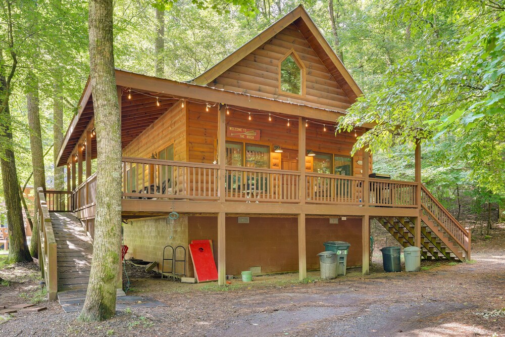 Riverfront Ellijay Cabin w/ Deck + Pool Access! view 2