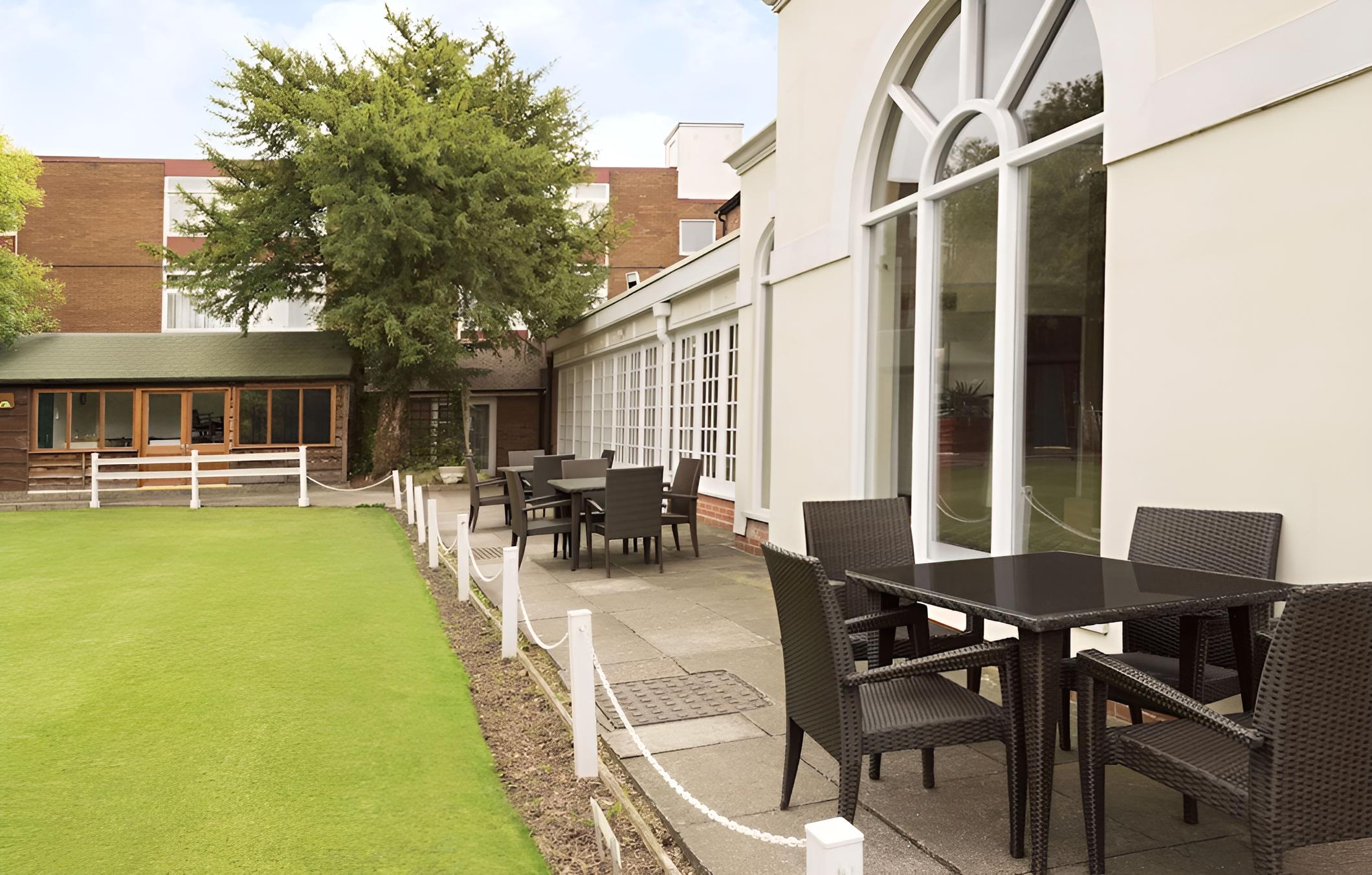 outdoor BBQ area