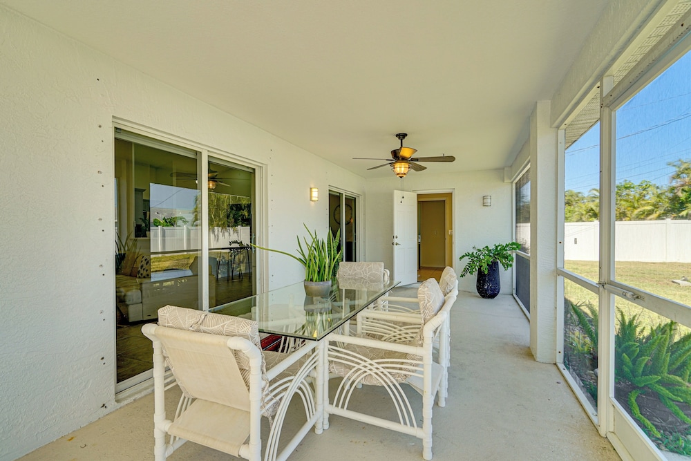 4 Mi to Beach: Home w/ Patio in Cape Coral!