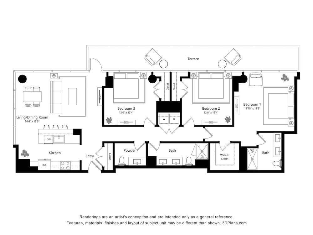 Penthouse Near Fulton Skyline Spacious