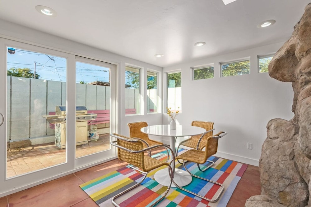 Northview Mid-century Escape Pool Firepit Bocce