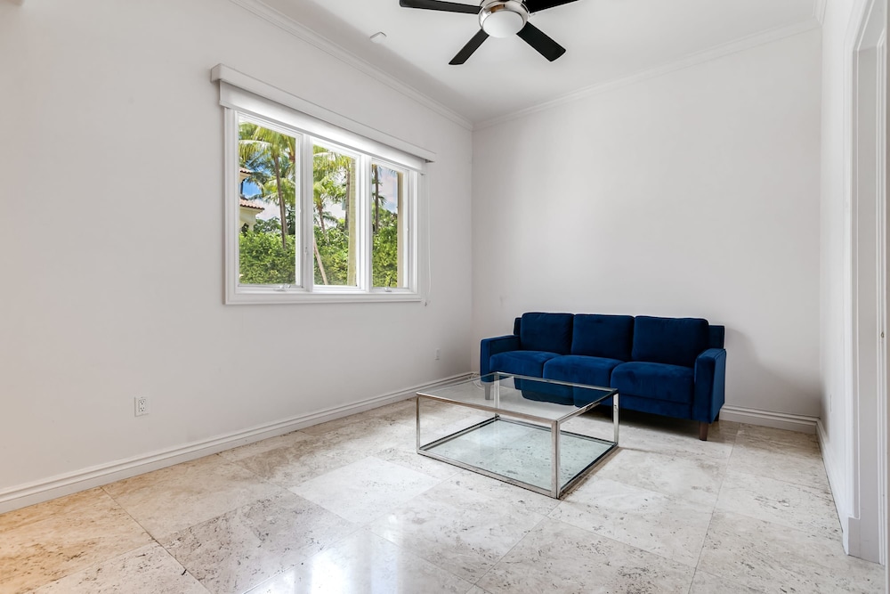 Waterfront Mansion With Game Room Gym Media Room and Guest House