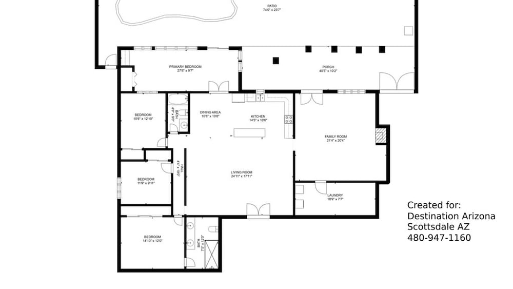 Modern Chic Old Town Scottsdale Home W/pool & Gym!