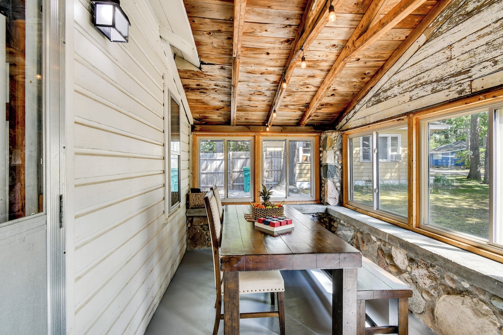 Walk to Houghton Lake: Cabin w/ Fire Pit!