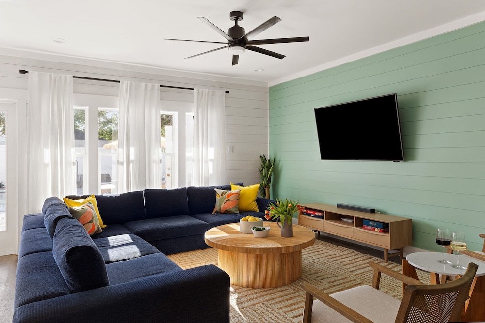 Bohemian Beach Retreat Fully Stocked Villa Near Beach w Pool Outdoor Dining