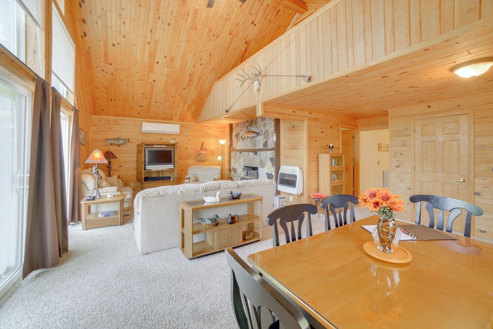 Ski, Ice Fish & Snowmobile: Getaway w/ Deck!