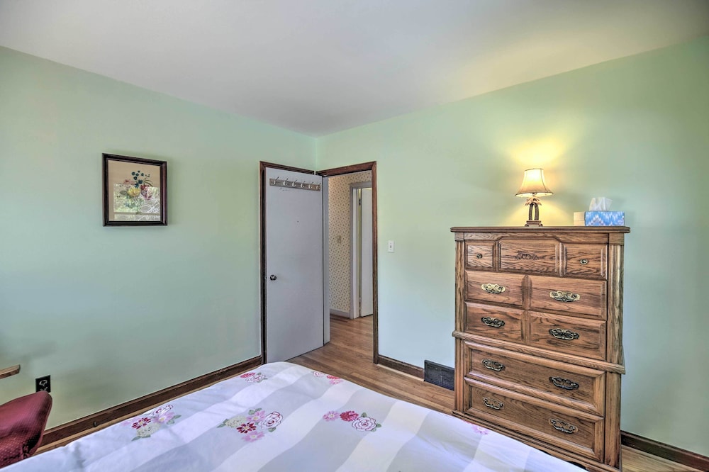 Quaint Creekside Home w/ Spacious Deck & Yard view 4