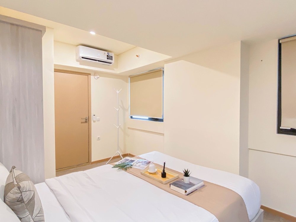 Minimalist Warm Beige Studio At Meikarta Apartment