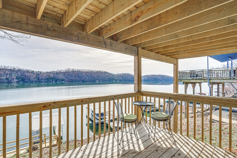 Private Dock & Decks: Lakefront Retreat in Stover!