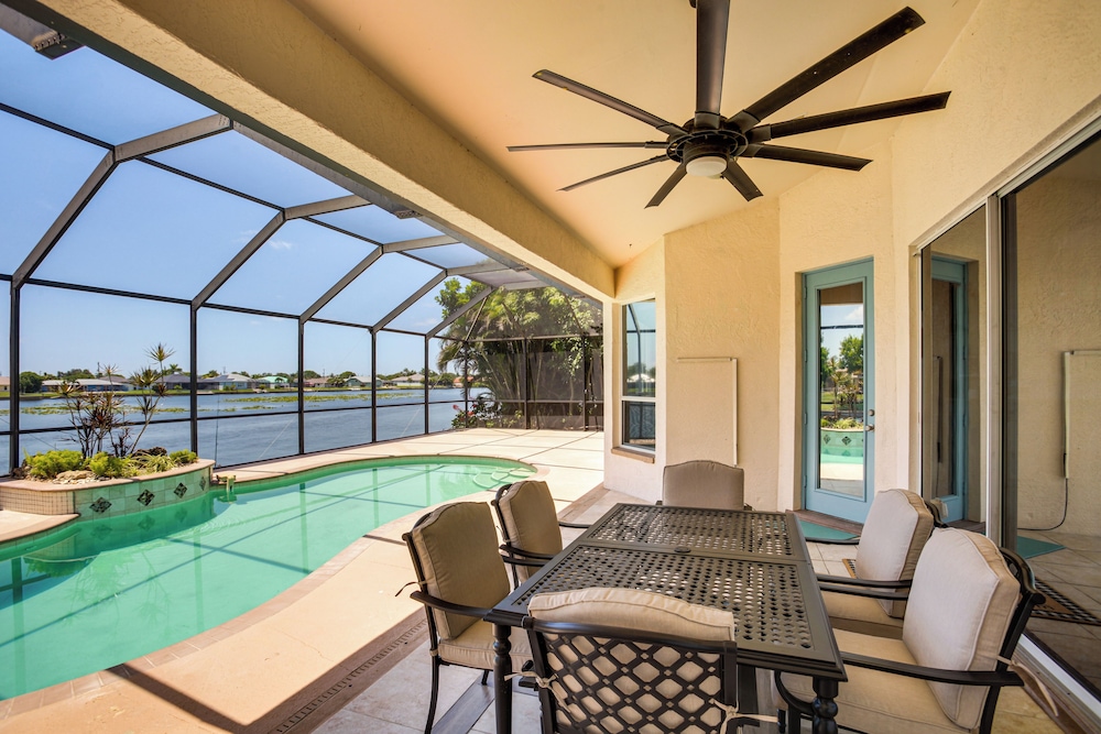 Dock & Outdoor Oasis: Waterfront Cape Coral Home