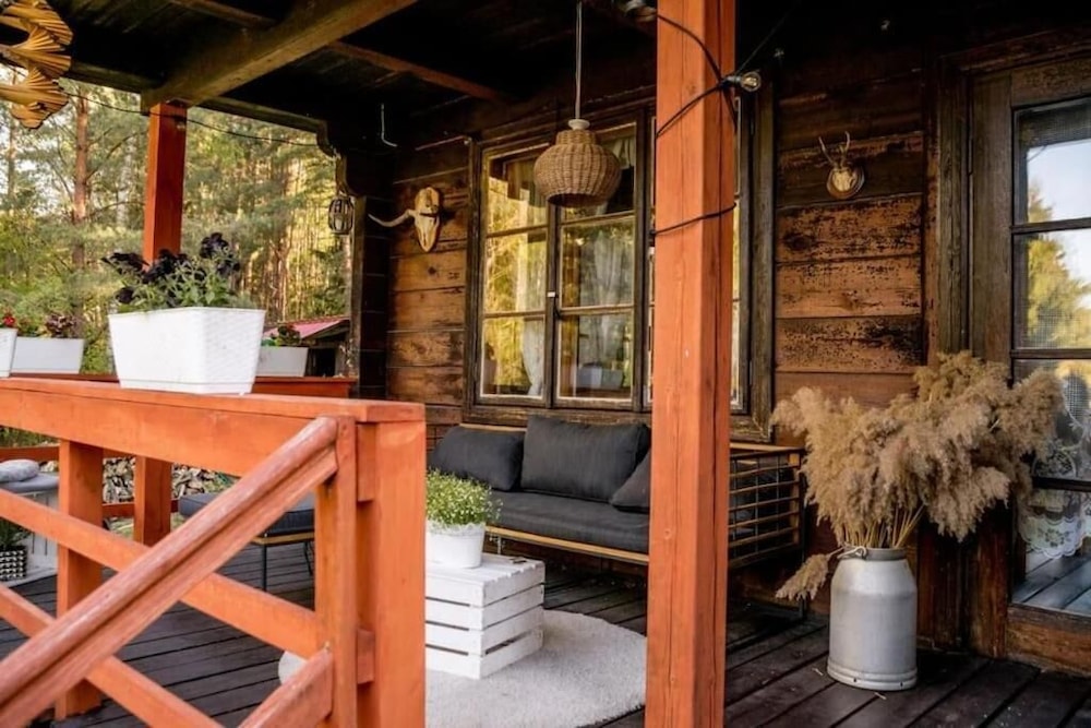 In The Woods Lodge With hot tub Inside Puszcza Knyszyśnka - Two-bedroom Villa