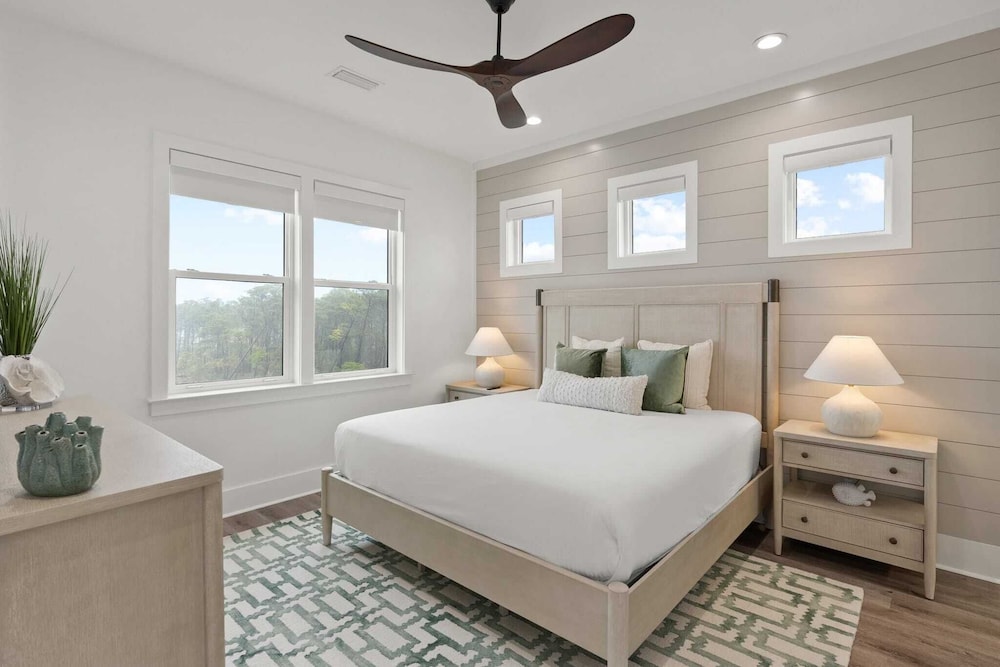 Luxe 30A Home w/ Pool, Outdoor Dining, Golf Cart, & Minutes to Beach