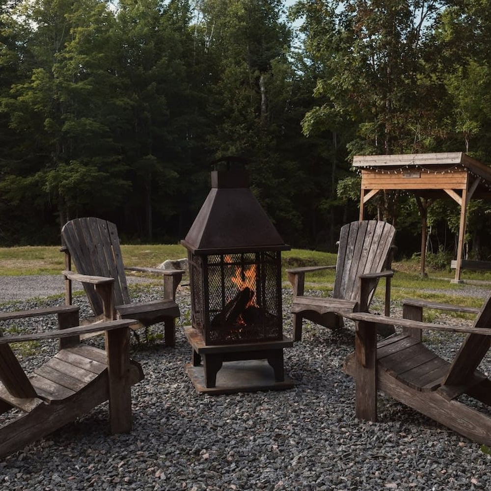 Chalet Bonheur -spa in Nominingue