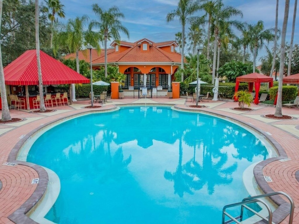 Six Bed Pool Villa In Resort -close To Disney! 6 Bedroom Villa