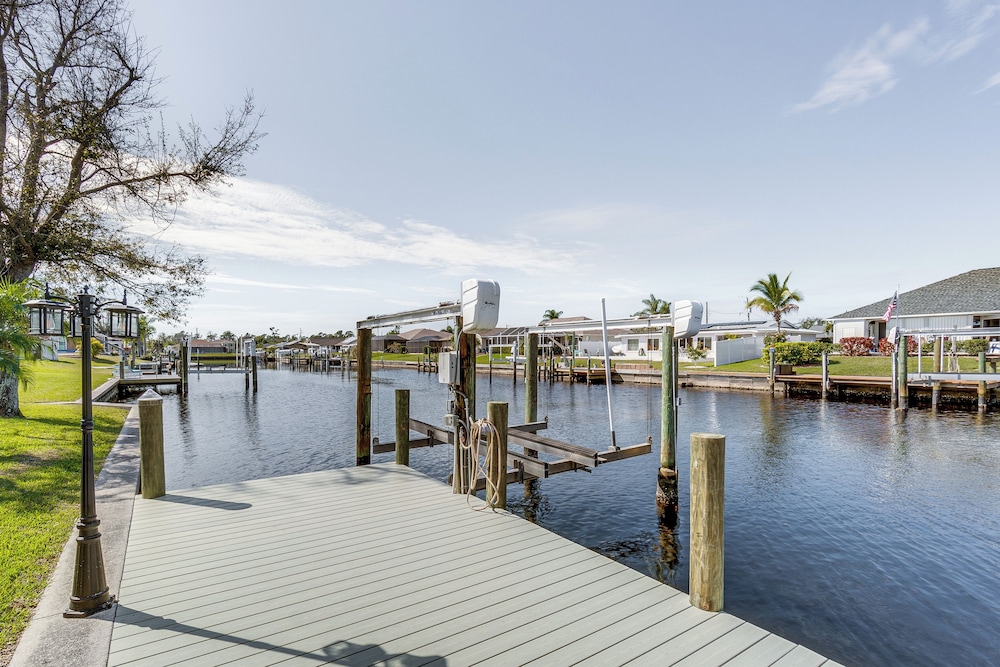 Luxe Waterfront Oasis w/ Dock, Heated Pool & Spa! view 4