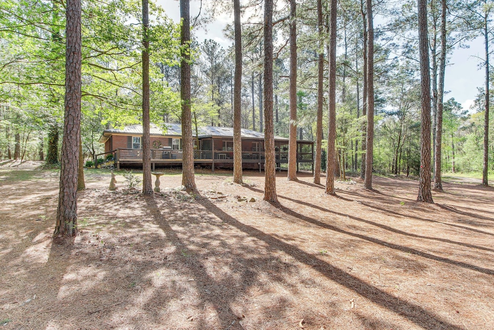 136 Private Acres: Lakefront Aiken County Home!