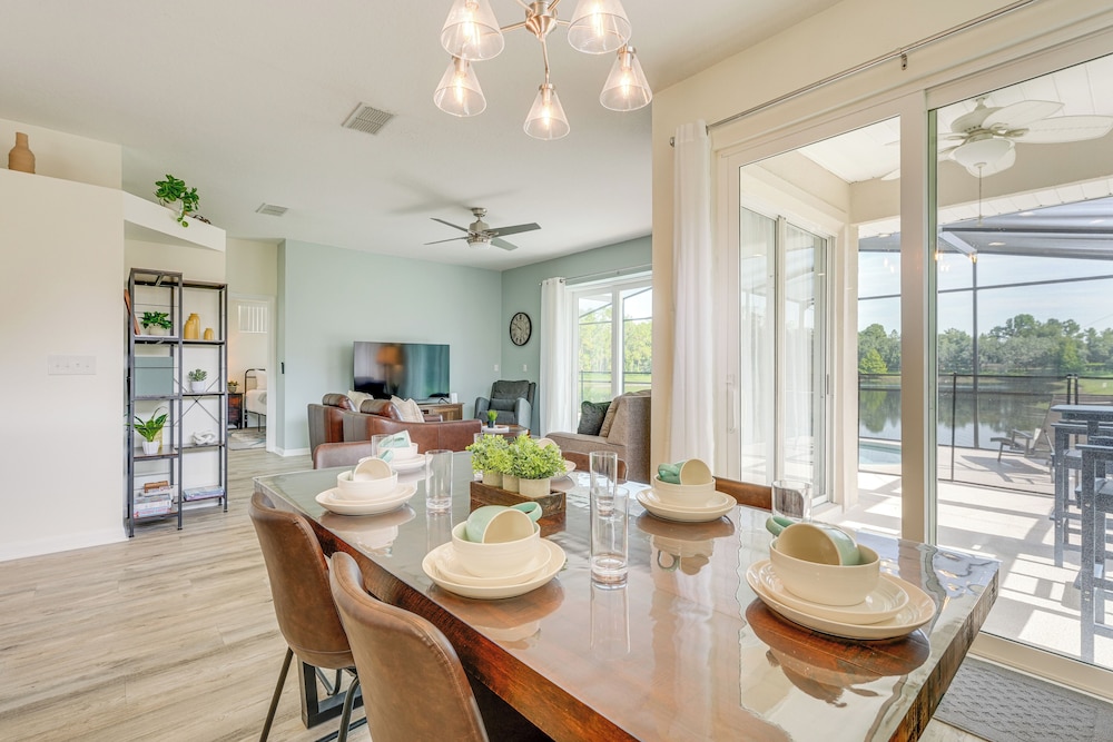 Waterfront Home w/ Private Pool: 5 Mi to Disney!