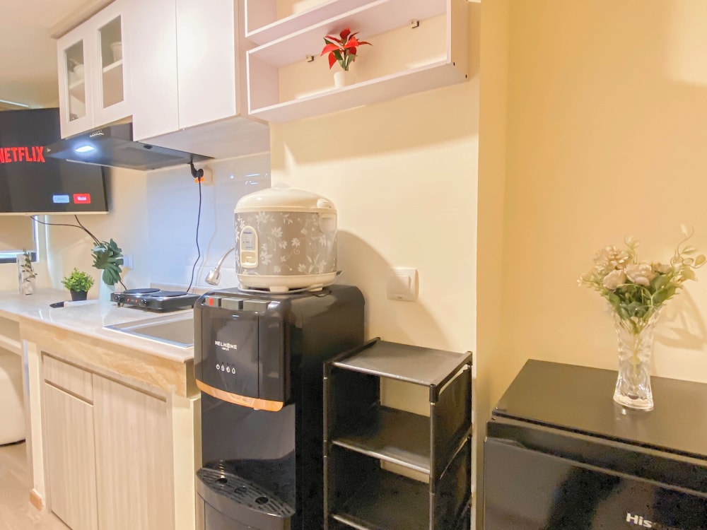 Minimalist Warm Beige Studio At Meikarta Apartment