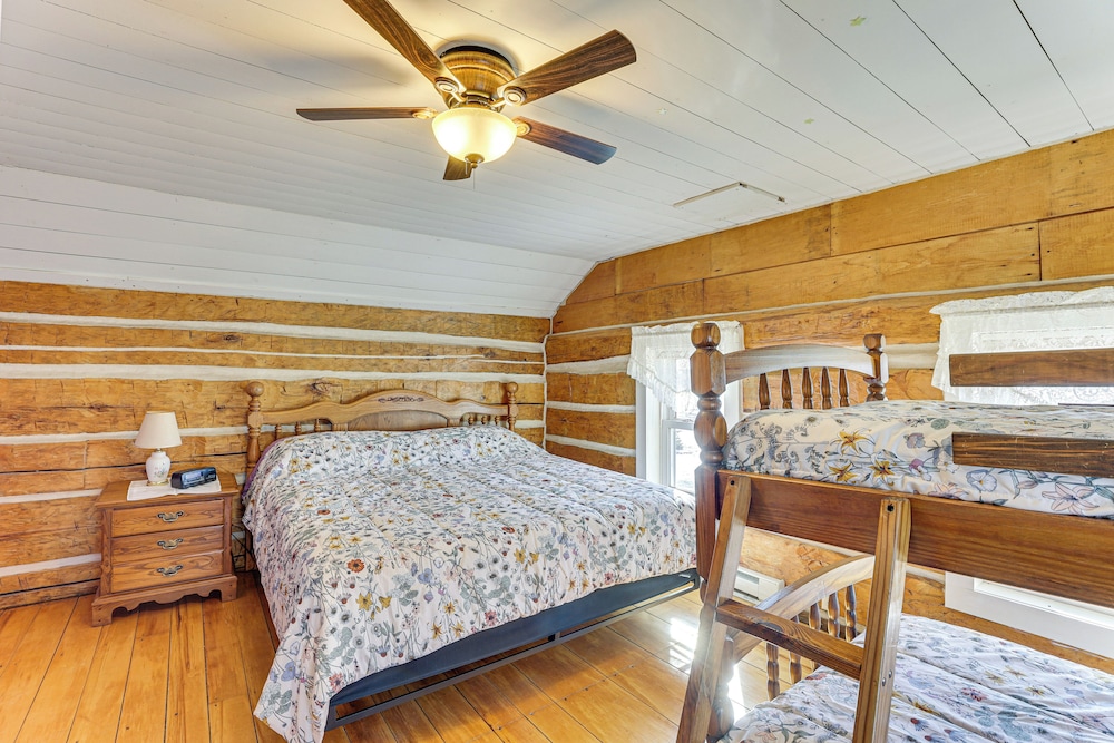 Historical Log Cabin on 80 Acres in Hartford!