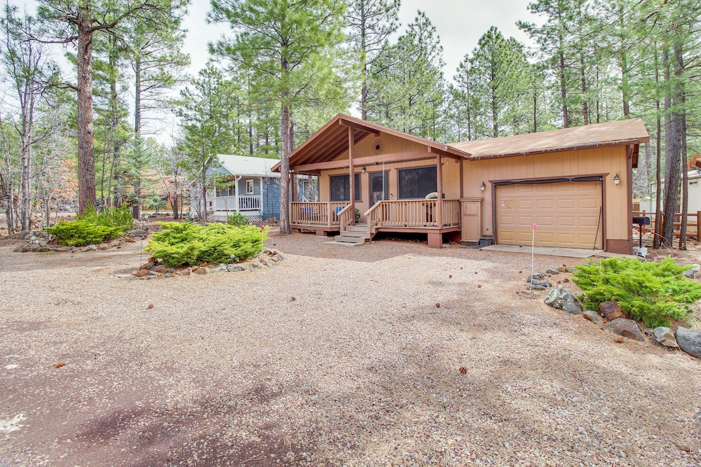 Updated Deck & Fireside Table: Pinetop Cottage view 3