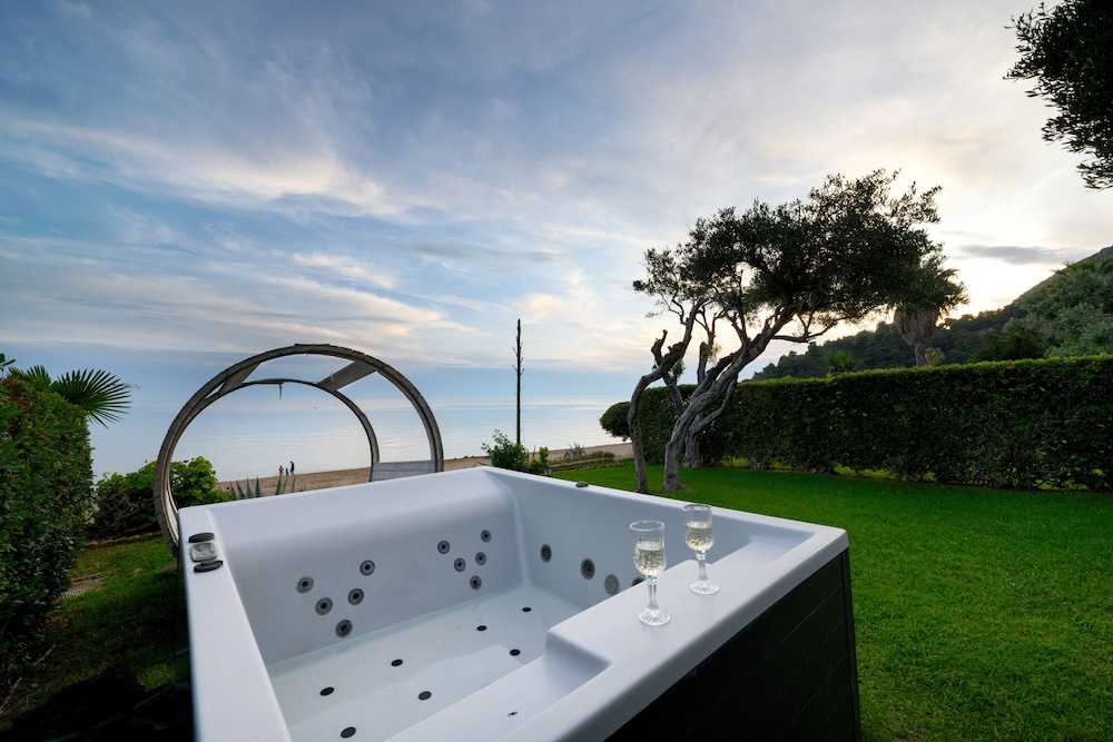 Seaduced Beachfront Villa by Corfuescape view 4