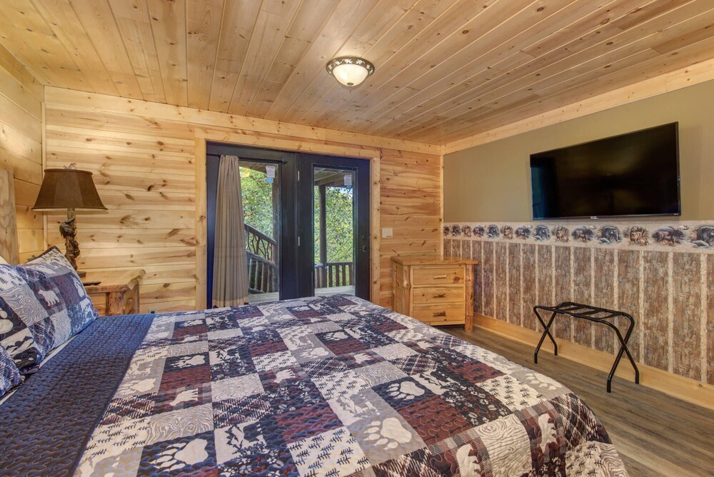Cabin w/ Hot Tub, Theater & Views - Sleeps 22 view 4