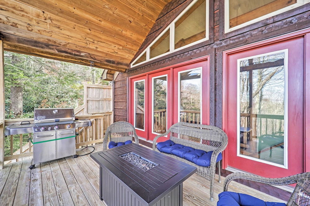 Near Ski Areas: Mtn-view Banner Elk Cabin view 5