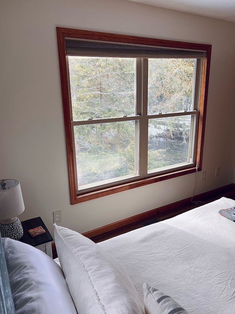 Firefly Lodge Boardman River Hot Tub Woodstove