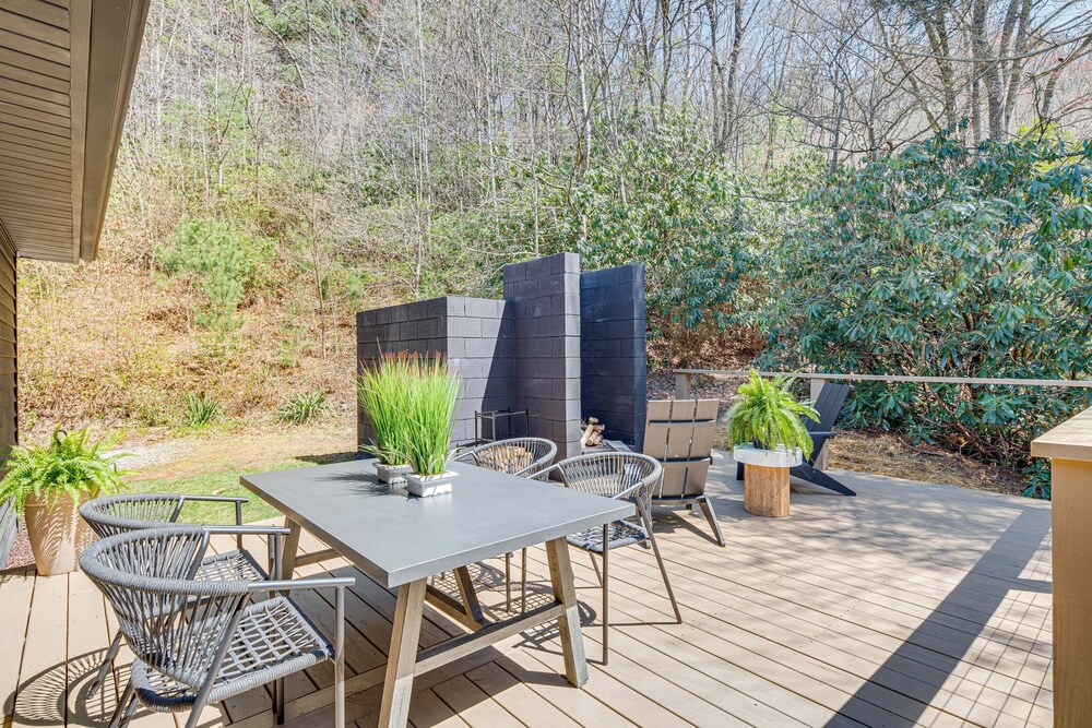 Modern Pisgah Forest Cabin on 60 Wooded Acres! view 5