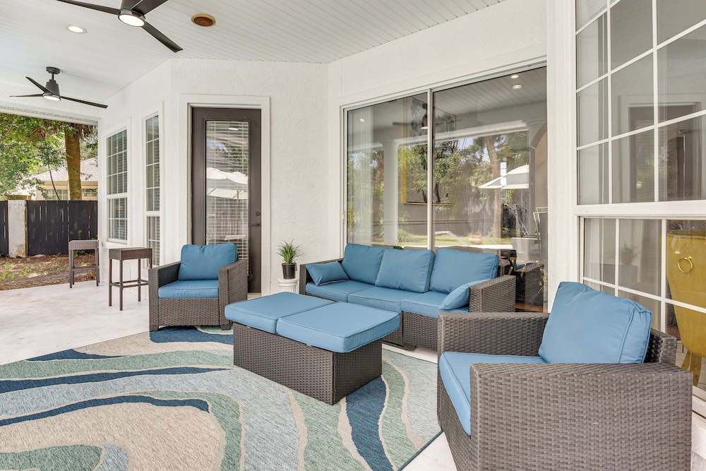 2 Mi to Beach: Luxe PCB Escape w/ Outdoor Space!