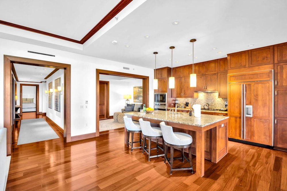 KBM Resorts Free CAR Luxury Oceanfront Villa at Montage Kapalua Bay Private Lanai and BBQ Mon-5203