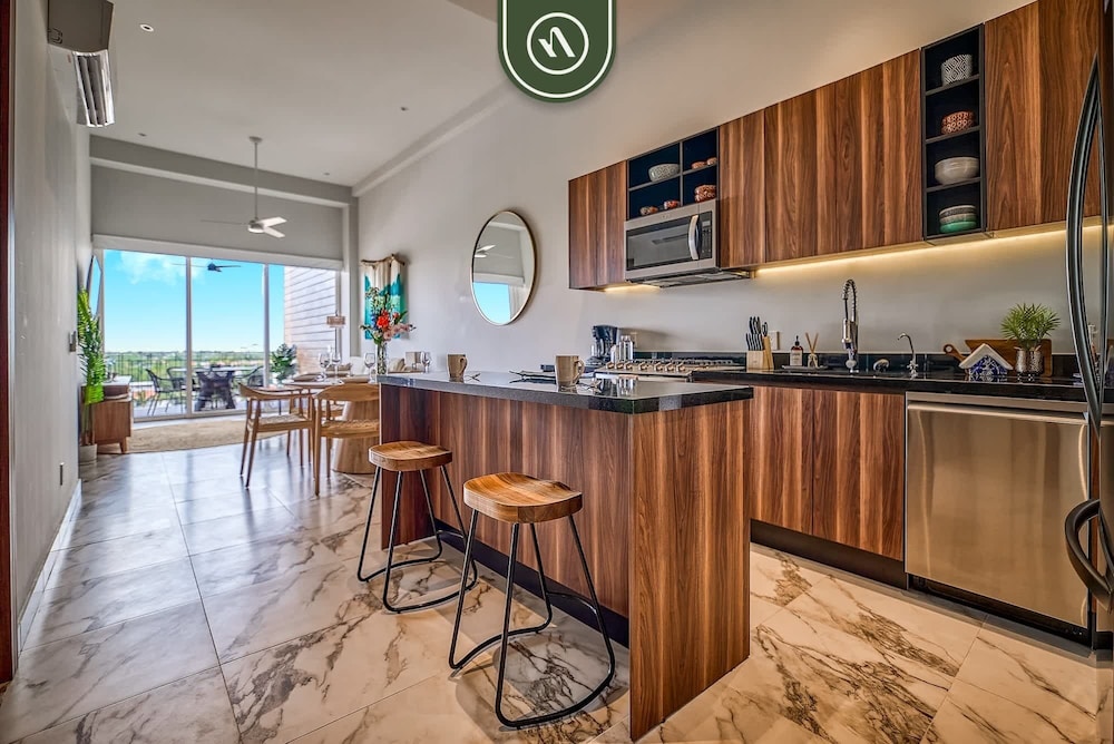 2BR Penthouse in Nuevo Vallarta - Terrace - Pool