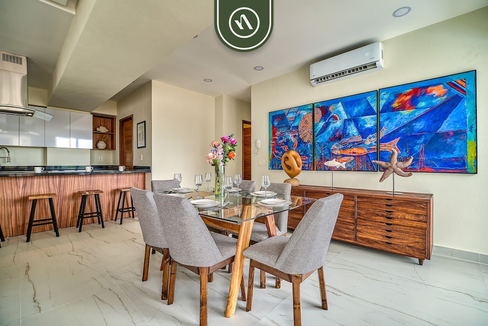 New 2 BR Condo One Street From Beach - Pool - Gym
