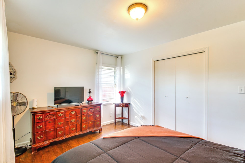 Easy OKC Access! Quiet Home w/ Yard & Workspace
