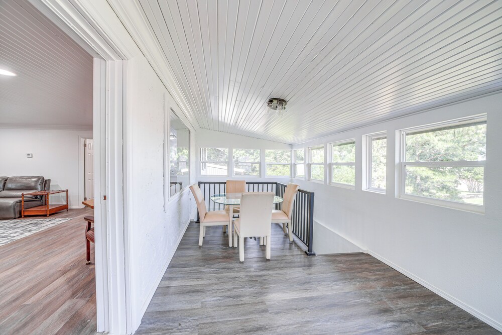 Waterfront Lake Eufaula Home: Dock & Beach Access!