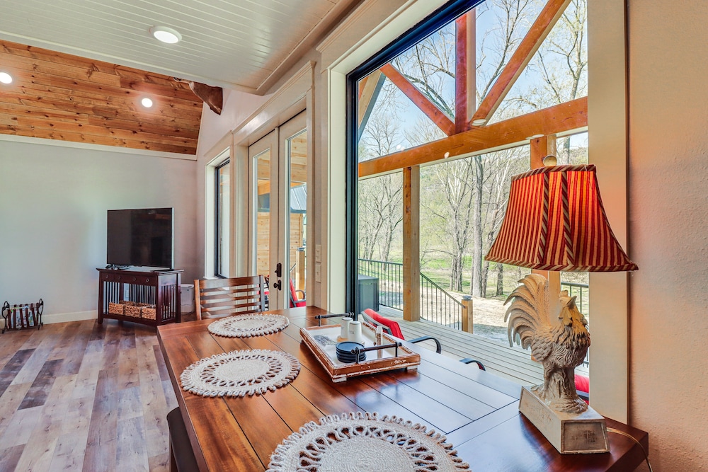 Riverfront Mountain View Cabin w/ Deck & Grill! view 3