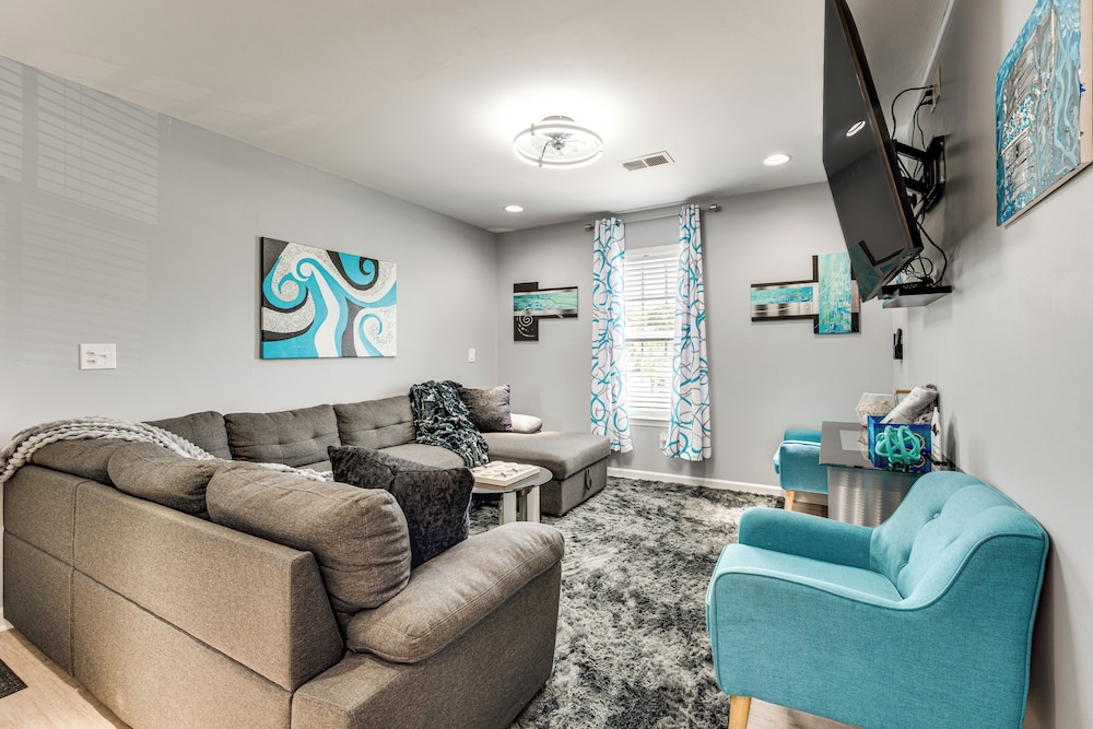 Outdoor Entertainment Area: Family Concord Apt!