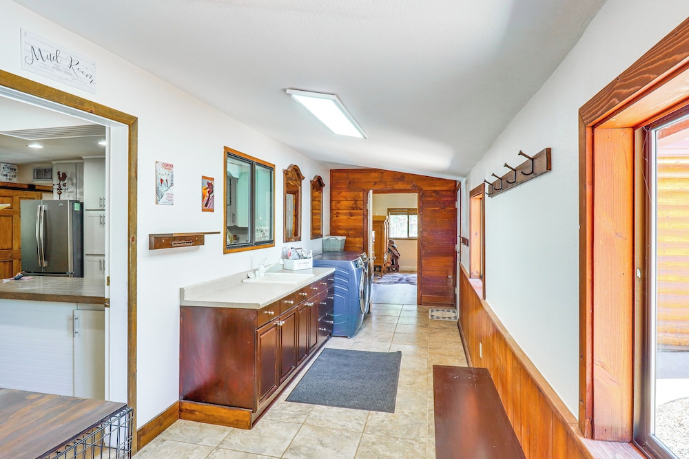 Walk to Rainbow Lake: Cabin w/ Game Room & Yard view 5